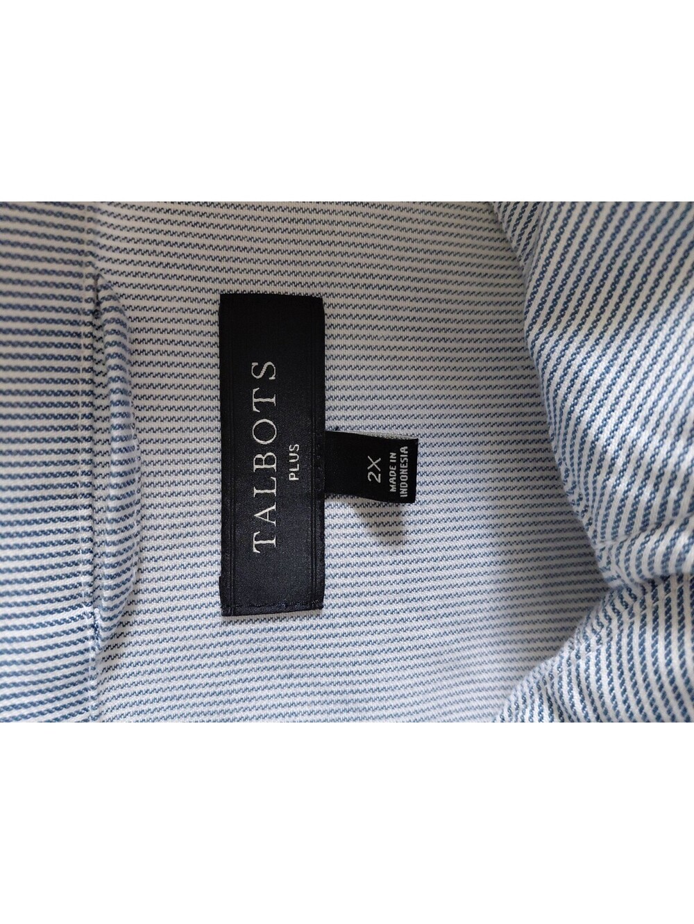 Talbots Stripe Twill Jacket Light Blue Size 2X Excellent Condition #785 - Picture 8 of 11